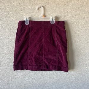 Free People Corduroy Mini Skirt
